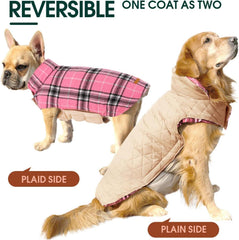 Kuoser Hundemantel Winter Karo Fleece XS Rosa