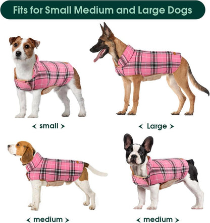 Hundemantel Winter Hundejacke Kleine Fleece Wasserdicht Warm XS Rosa