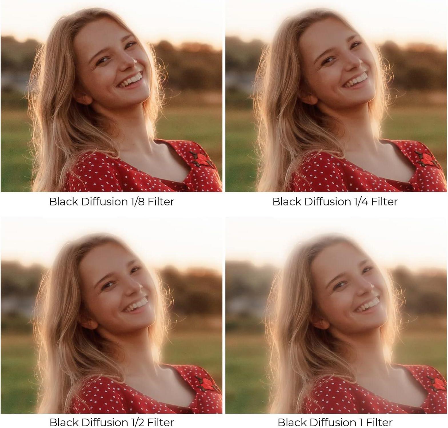 67mm Black Mist Filter 1/8 für Video & Portrait mit Nanobeschichtung