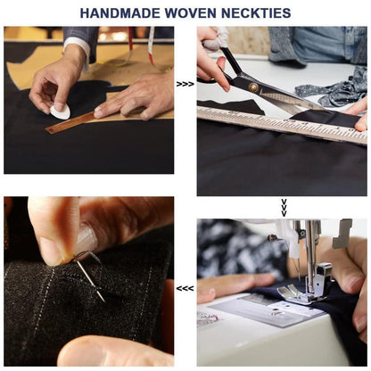 Krawatten Set Geschenke für Männer 3 teiliges Set Rot