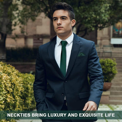 Krawatten Set Geschenke für Männer 3 teiliges Set Rot