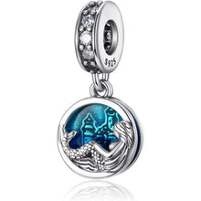 925 Sterling Silber Charm Anhänger - Schmetterling Herz für Damen Armband & Halskette