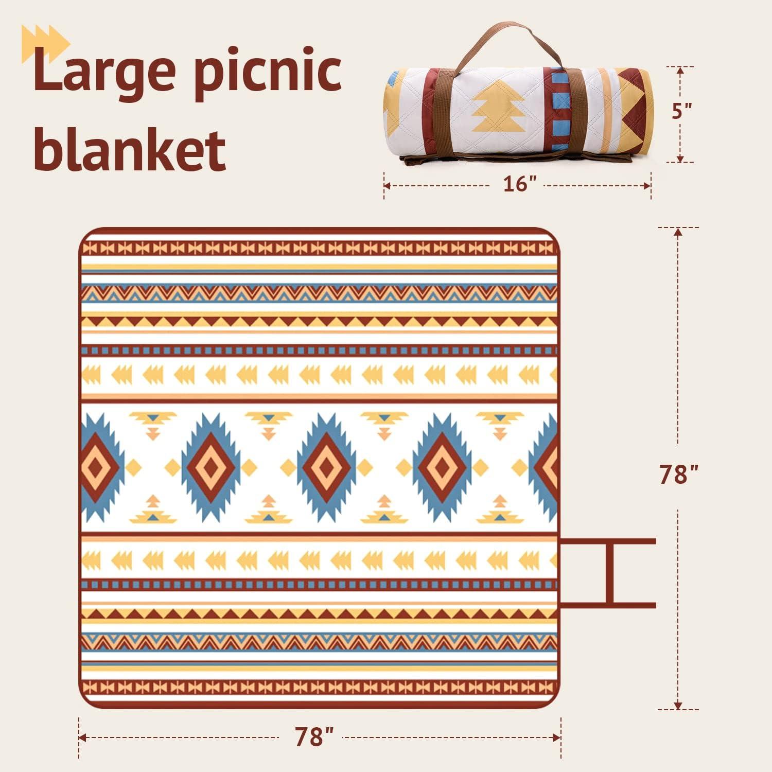 Wasserdichte Picknickdecke 200x200cm Grün