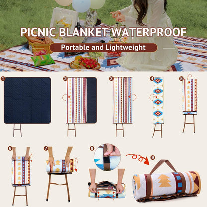 Picknickdecke wasserdicht 200x200 cm Grün