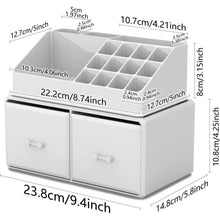 Makeup Organizer Weiß 2 Lagen Schminkaufbewahrung Schlafzimmer Badezimmer