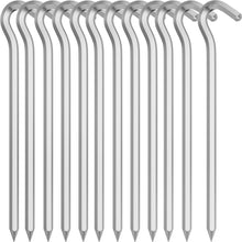 12 Zeltheringe 18cm Metall Aluminium Vorzelt Heringe Camping Erdnägel