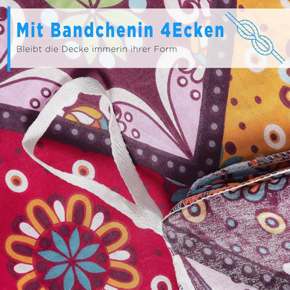 Bettwäsche-Set 200x200 Baumwolle Renforcé, Böhmen Paisley, 3-teilig