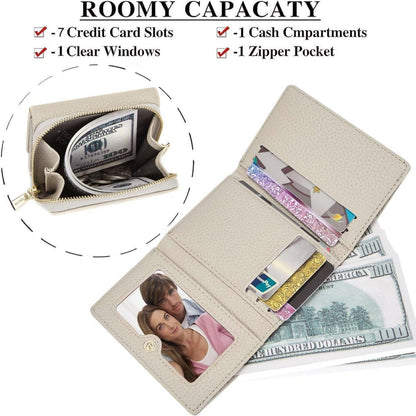 ANYWN Damen Geldbörse klein mit Großer Kapazität und