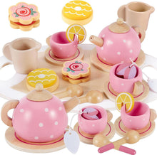 Holz Teeservice Spielküche Zubehör Tee Kinder Set Mädchen Jungen
