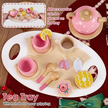 Holz Teeservice Kinder Spielküche Zubehör Tee Set