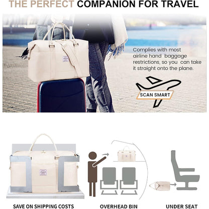 LOVEVOOK Reisetasche Damen Sporttasche Handgepäck Weekender