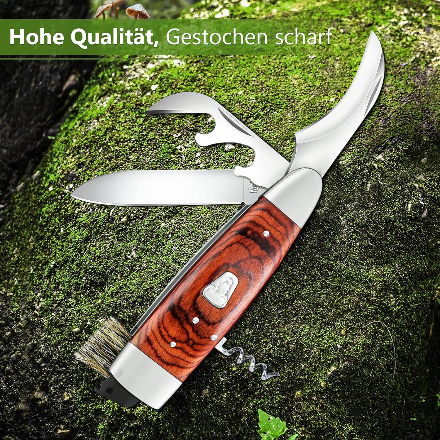 TIVOLI Survival Messer D2 Stahl Feststehende Klinge Bushcraft Messer Rot
