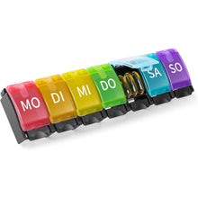 Tablettenbox 7 Tage Deutsch Pillendose Medikamentenbox