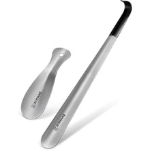 ZOMAKE Schuhlöffel Metall 2er Set 42cm Edelstahl Shoe Horn