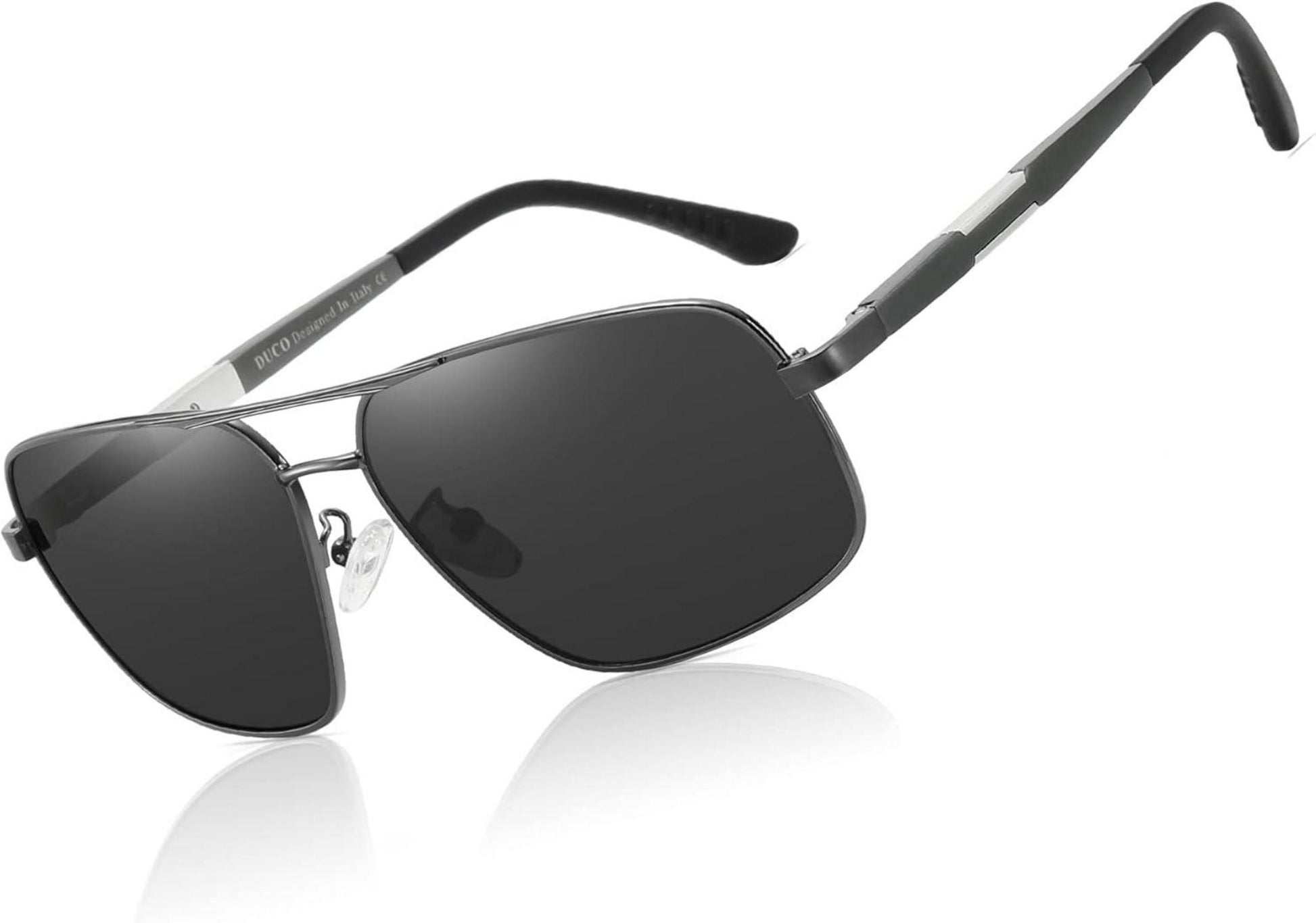 Polarisierte Sonnenbrille UV Schutz Retro Square - Al-Mg Legierung