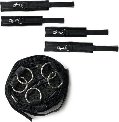 BDSM Fesseln Sex Set 26 Stück Handschellen Bett Analplug Penisring