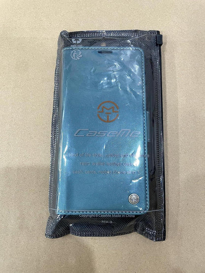 Samsung Galaxy S22 5G Hülle - Premium Leder Klapphülle Grün RFID 6,1 Zoll