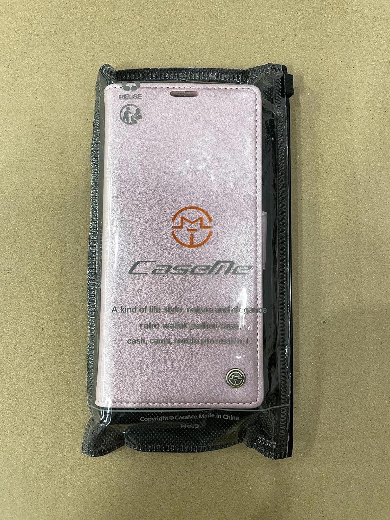 Leder Handyhülle Samsung Galaxy S22 5G Flip Case RFID 6,1 Zoll Rosa Gold