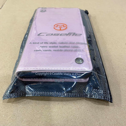 Samsung Galaxy S22 5G Handyhülle Premium Leder RFID Schutzhülle Flip Case Standfunktion Rosa Gold 6,1 Zoll