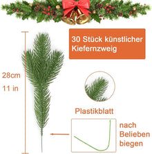 Künstliche Tannenzweige 30 Stück Weihnachtsdeko Outdoor