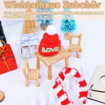 Miniatur Wichtel Weihnachtsküchen Backset 1/12 Puppenhaus Möbel