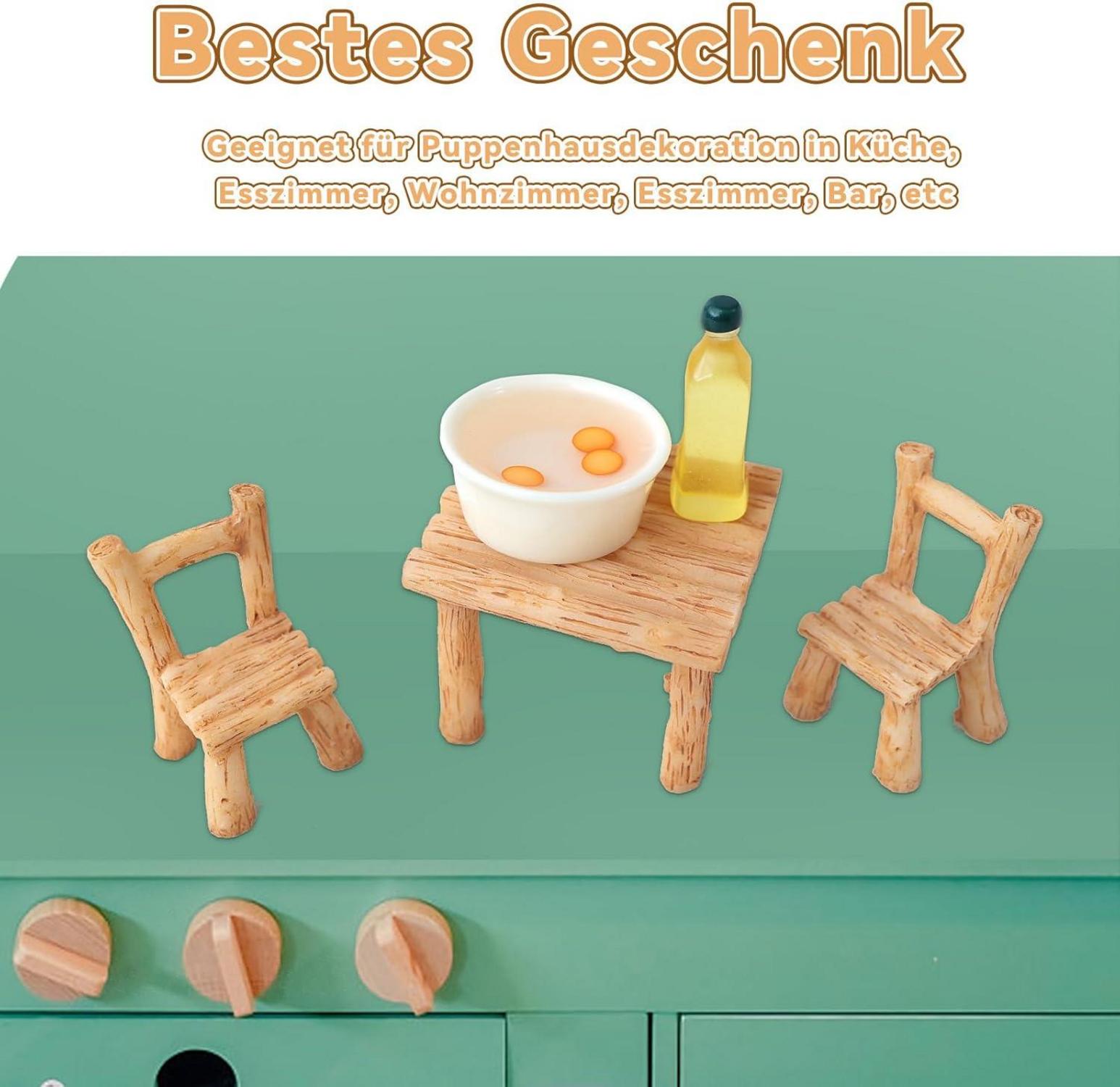 Miniatur Wichtel Zubehör 1/12 Puppenhaus Küche Backen Set
