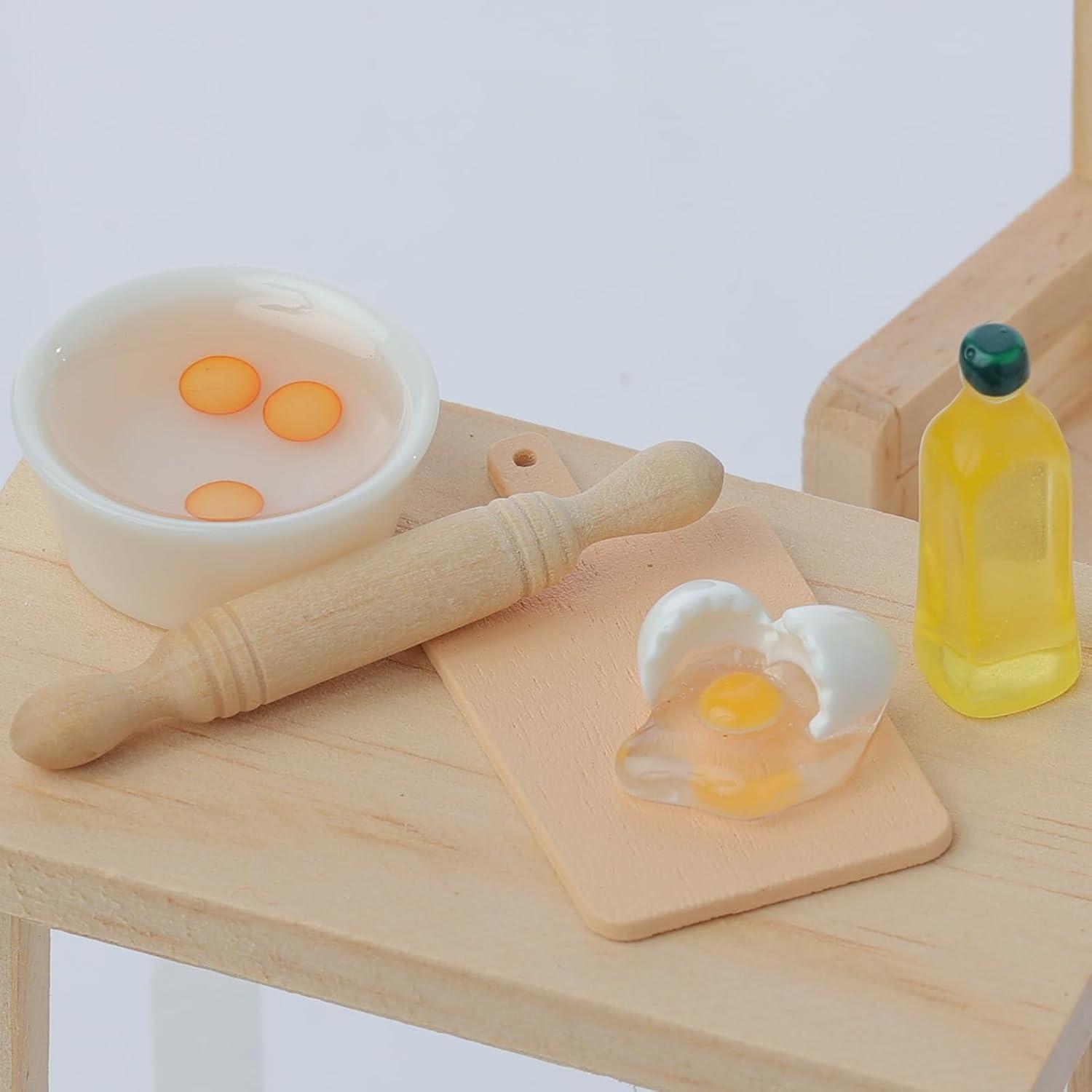 Miniatur Wichtel Weihnachtsküchen Backset 1/12 Puppenhaus Möbel