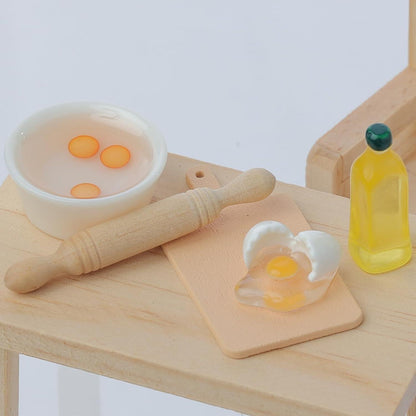 Miniatur Wichtel Weihnachtsküchen Backset 1/12 Puppenhaus Möbel