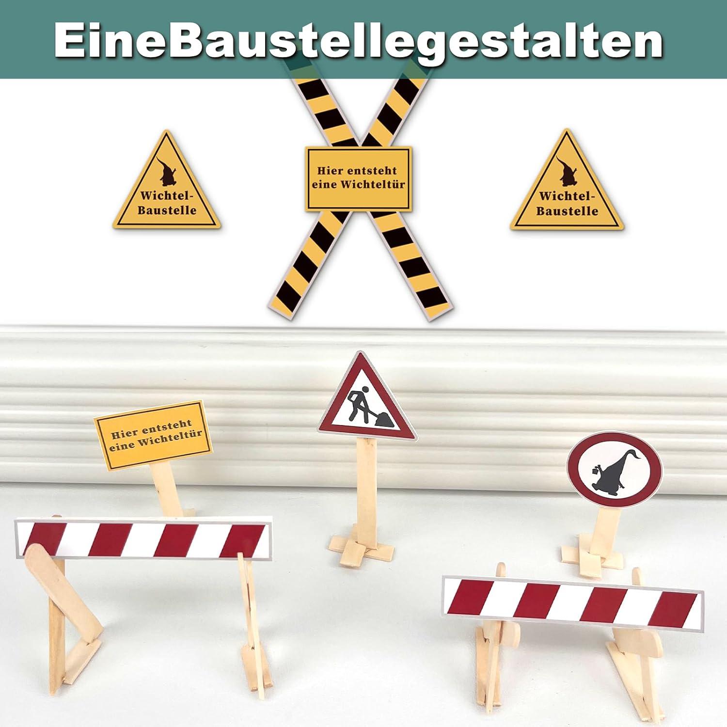 Miniatur Wichteltür Set Weihnachten Kinder Weihnachtswichtel Zauberhaft Baustelle