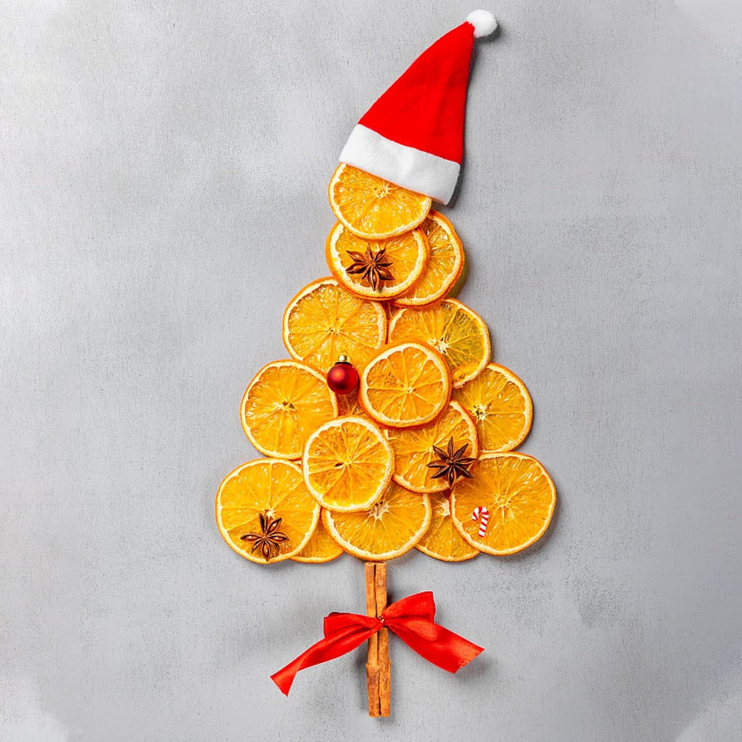 Getrocknete Orangenscheiben 30 Stück Deko Weihnachtskranz, Natur-Deko Fruchtscheiben Adventsdekoration