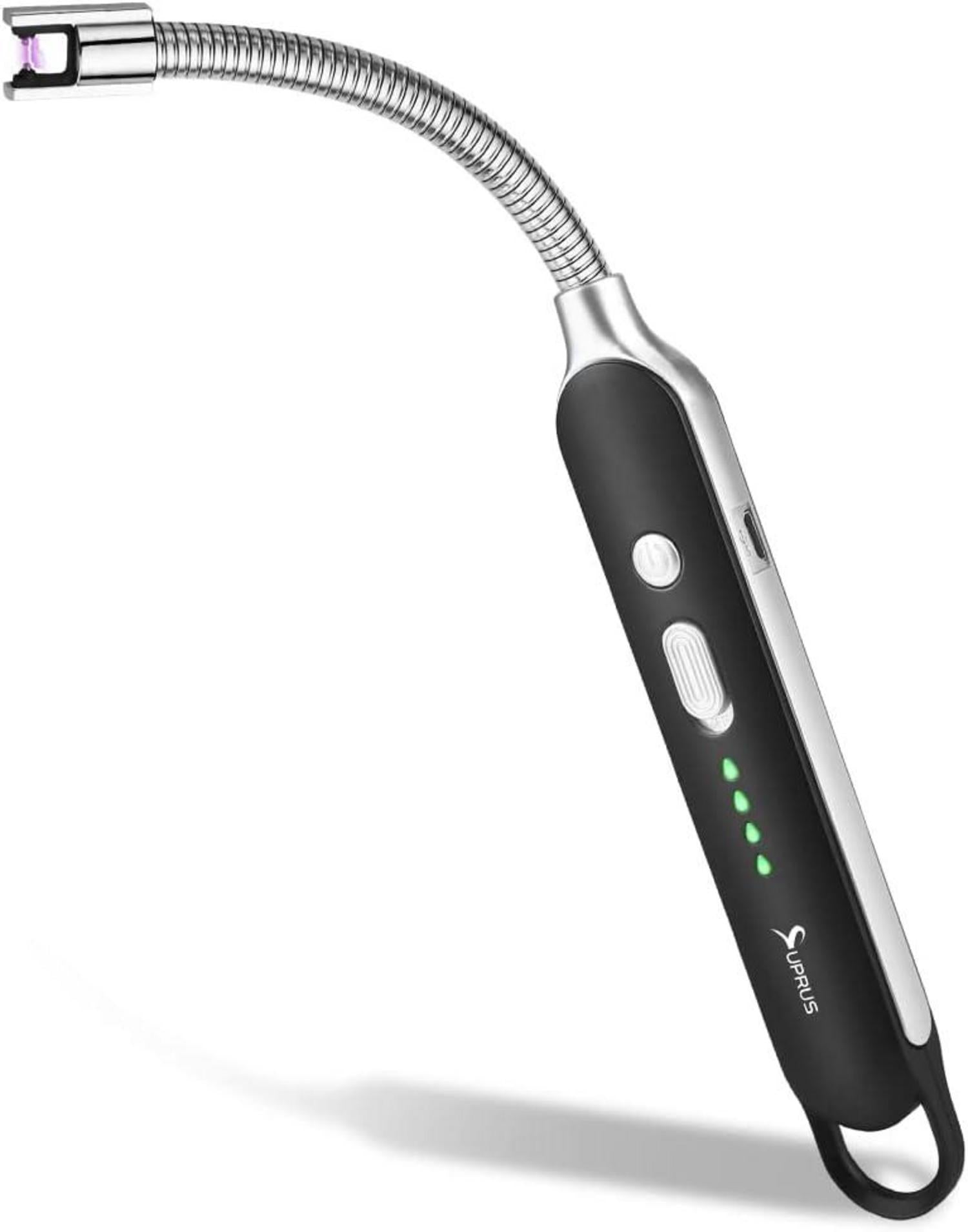 Lichtbogen Feuerzeug USB Wiederaufladbar Winddicht Schwarz