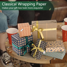 Geburtstag Geschenkpapier Set 6 Blatt mit Bändern und