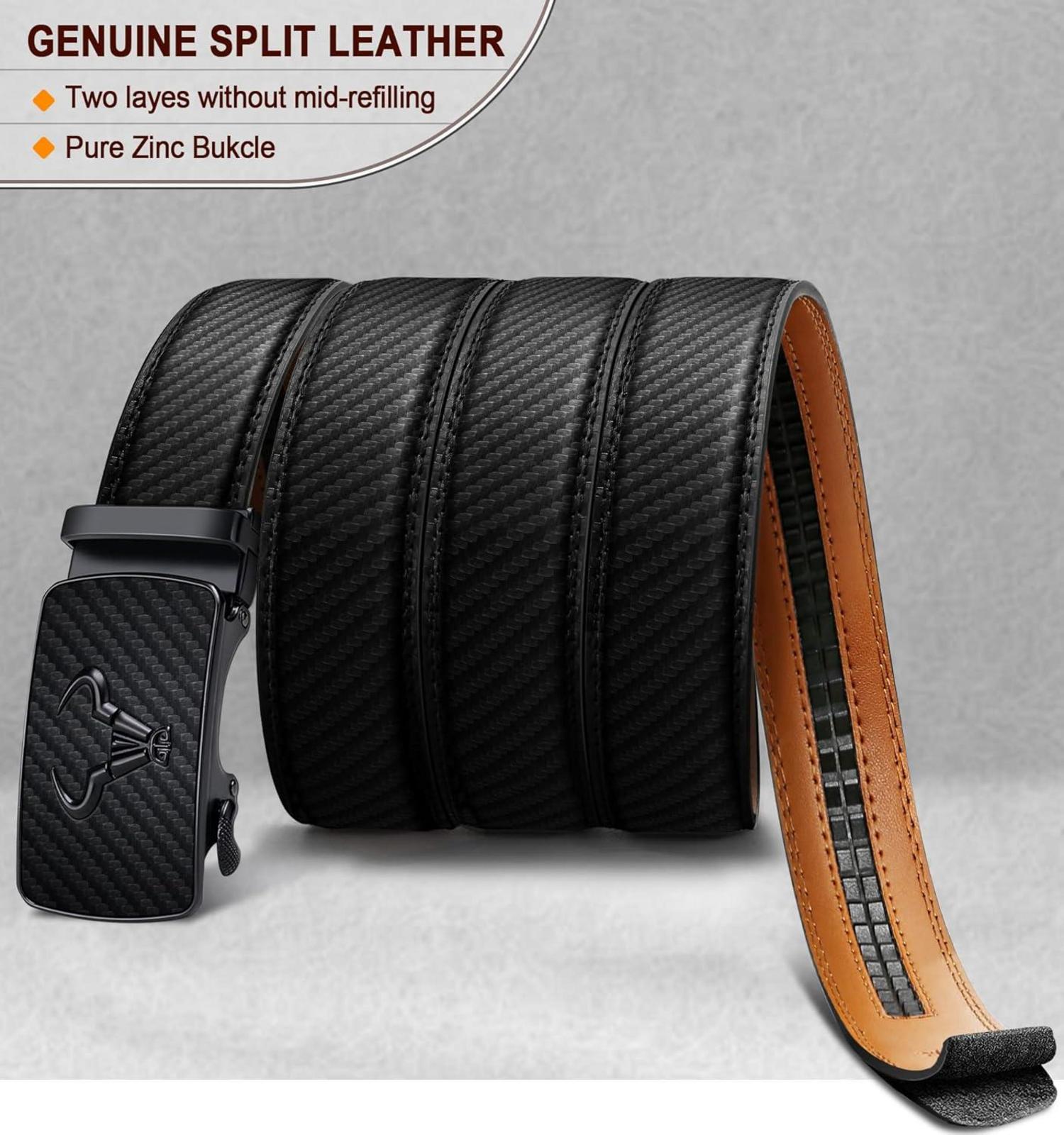 Gürtel Herren Automatikschließe Ledergürtel Business Anzug