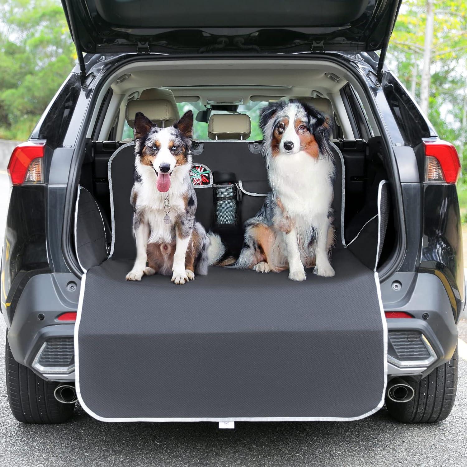 Hundedecke Auto Kofferraum Wasserdicht Kratzfest Schwarz 102*137cm