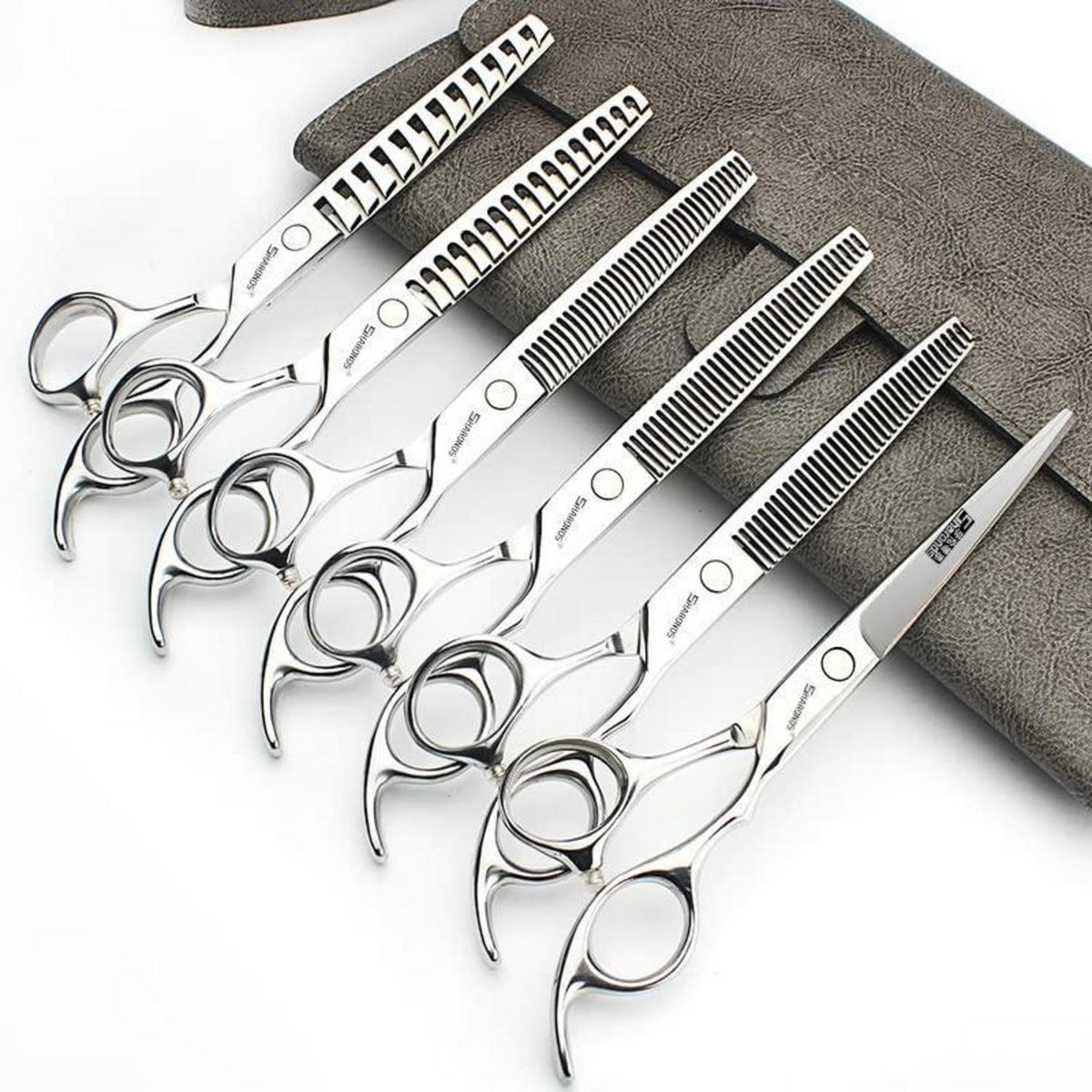 6.5 Zoll 440C Edelstahl Friseurschere Set - 6 Stück