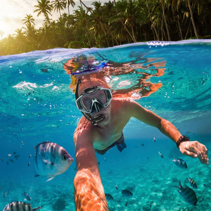 Schnorchelset Erwachsene Tauchmaske mit Schnorchel