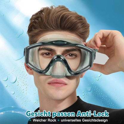 Schnorchelset Erwachsene Tauchmaske Taucherbrille Anti-Leck Anti-Fog