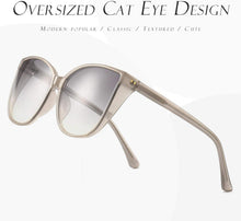 Übergroße Vintage-Sonnenbrille für Damen | Große Gläser
