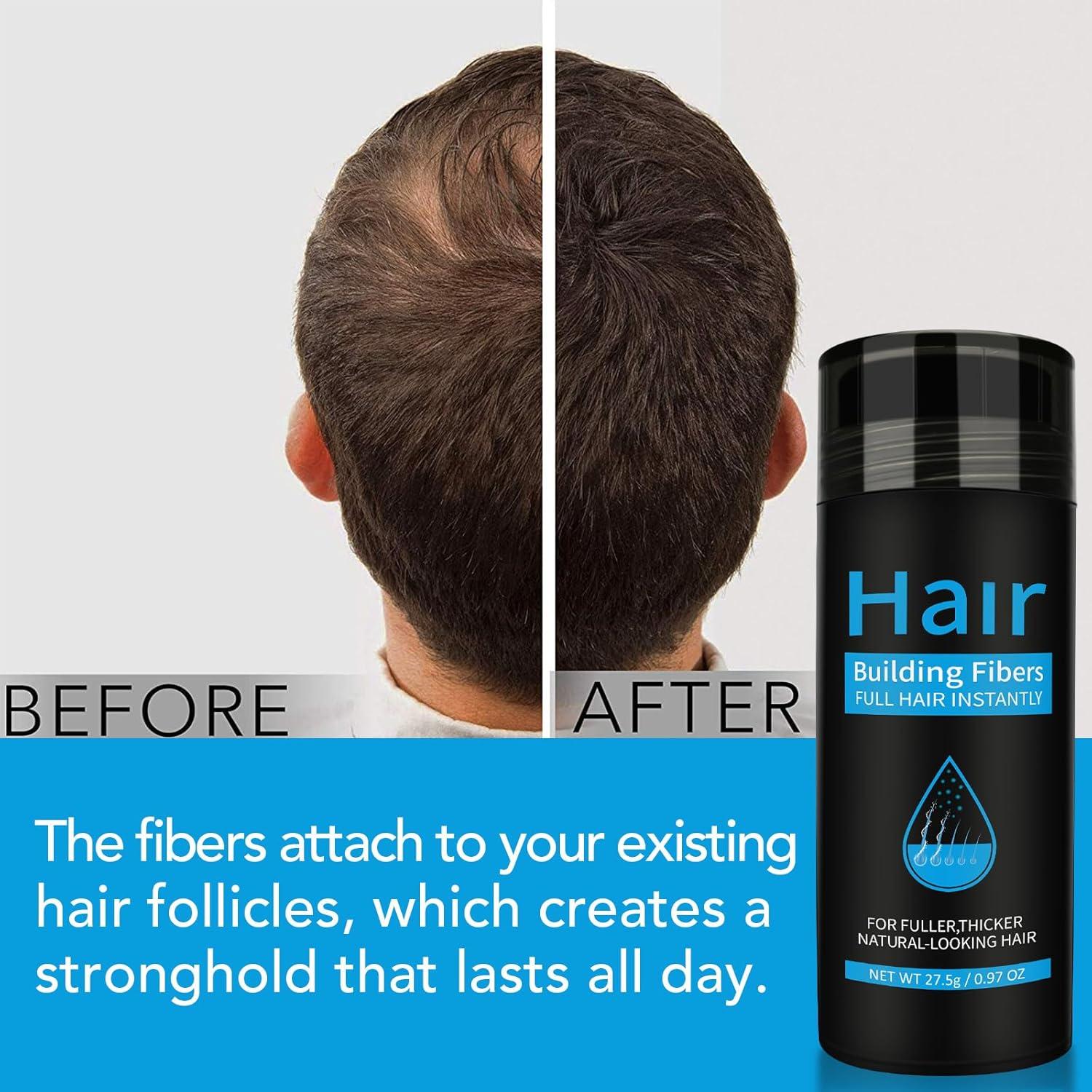 Professionelles Haarfaser Spray Dunkelbraun Langhaltend Wasserfest