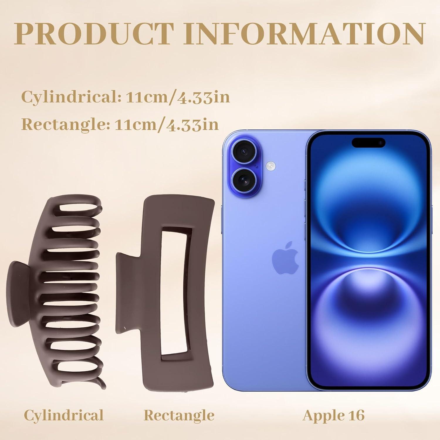 10er Set Große Rutschfeste Haarklammern für Haarstyling