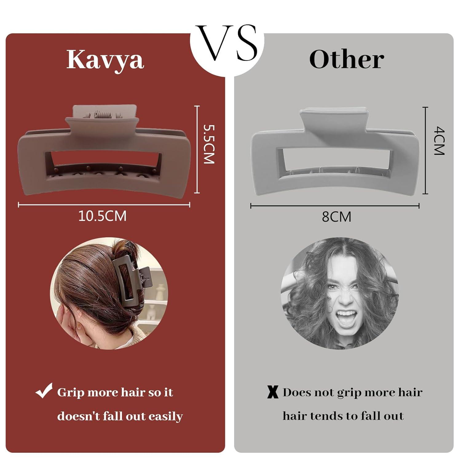 10 Stück Haarklammer Set Haarstyling Zubehör Damen Rutschfest Groß Matt