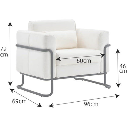 Creme Loungesessel – Bequemer Relaxsessel für Wohnzimmer & Schlafzimmer
