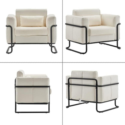 Creme Loungesessel – Bequemer Relaxsessel für Wohnzimmer & Schlafzimmer