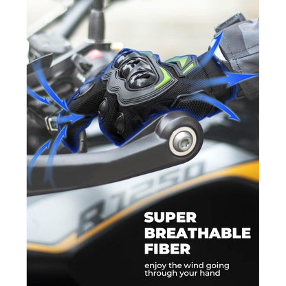 Motorradhandschuhe Herren Sommer mit Knöchelprotektor