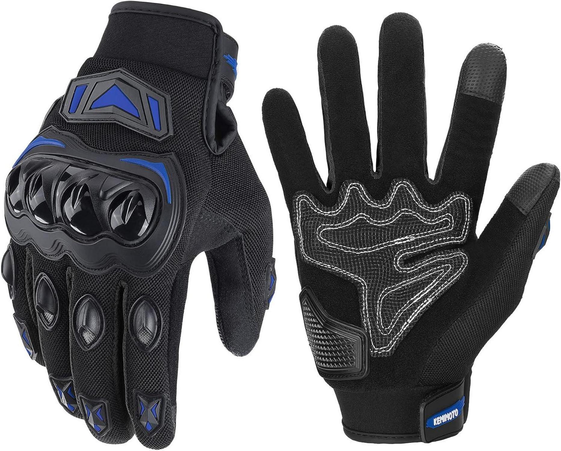 Sportliche Sommer Motorradhandschuhe mit Knöchelschutz & Touchscreen