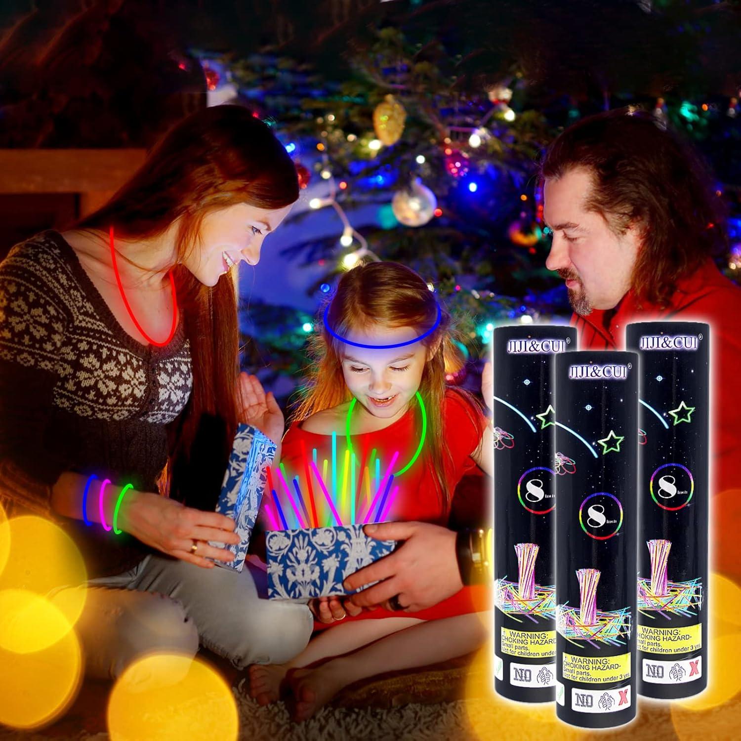 Leuchtstoffstäbchen Set 300 Neonlicht Partytasche Kinder Armband