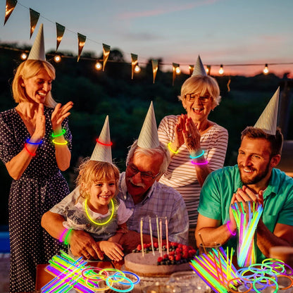 Super helle JIJI&CUI Leuchtstoffstäbchen 300er Set Neonlicht Partytasche