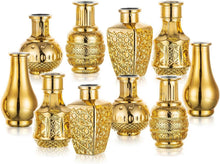 Goldene Glasvase Set Ästhetische Knospenvasen Moderne Blumenvase