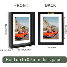 2er Pack EXYGLO Doppelglas Bilderrahmen 10x15 cm