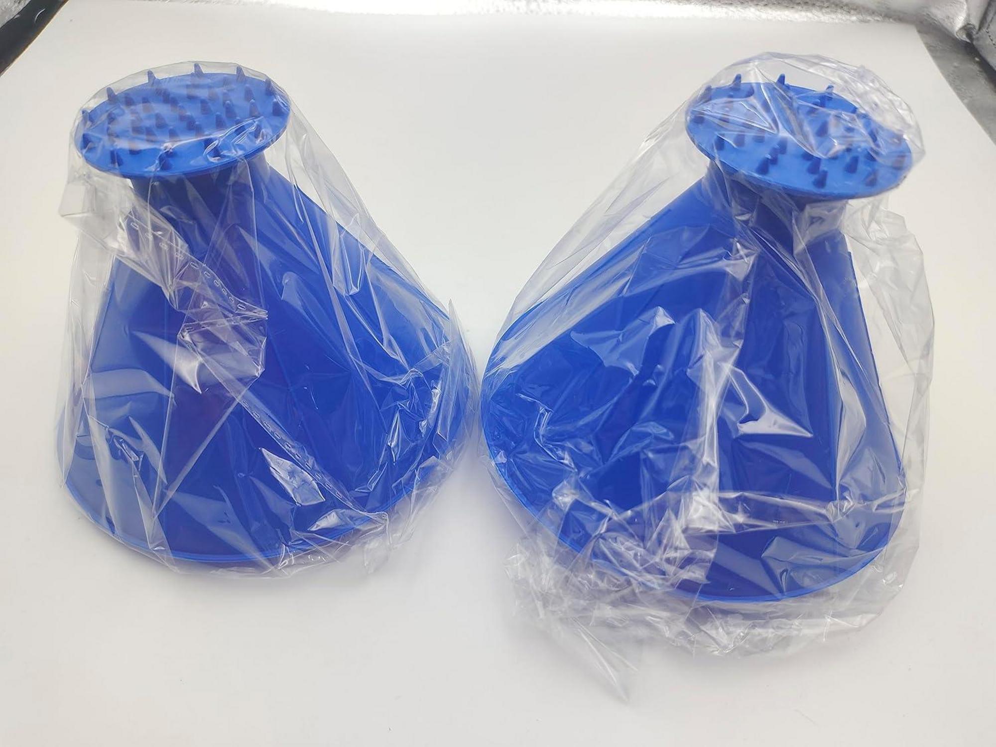 Auto Eiskratzer Rund mit Trichter 2er Set Blau